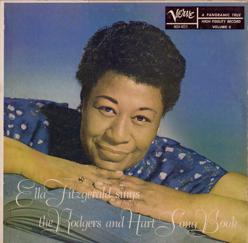 Record cover of "Ella Fitzgerald Sings the Rodgers and Hart Song Book."