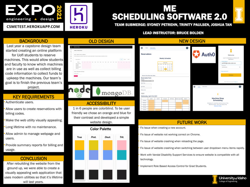 Digital poster with text blocks and data graphs.