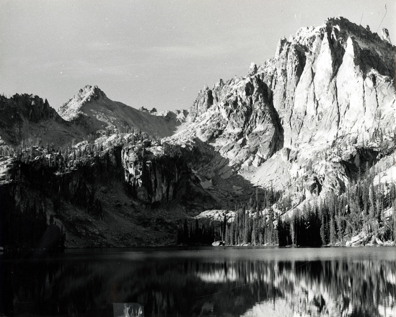 Baron Lake with Warbonnet Peak in the distance.