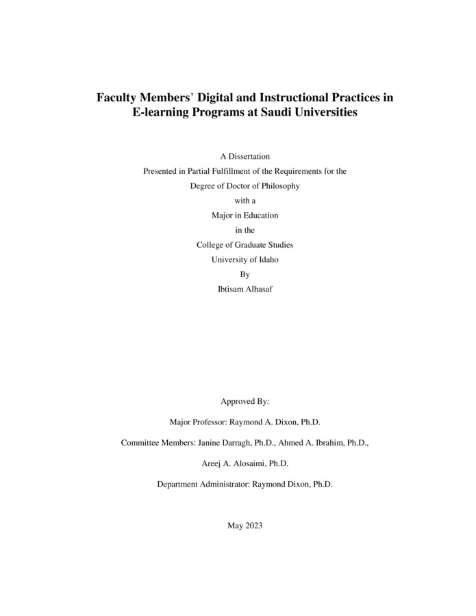 doctoral, D.Ed., Curriculum & Instruction -- University of Idaho - College of Graduate Studies, 2023-05