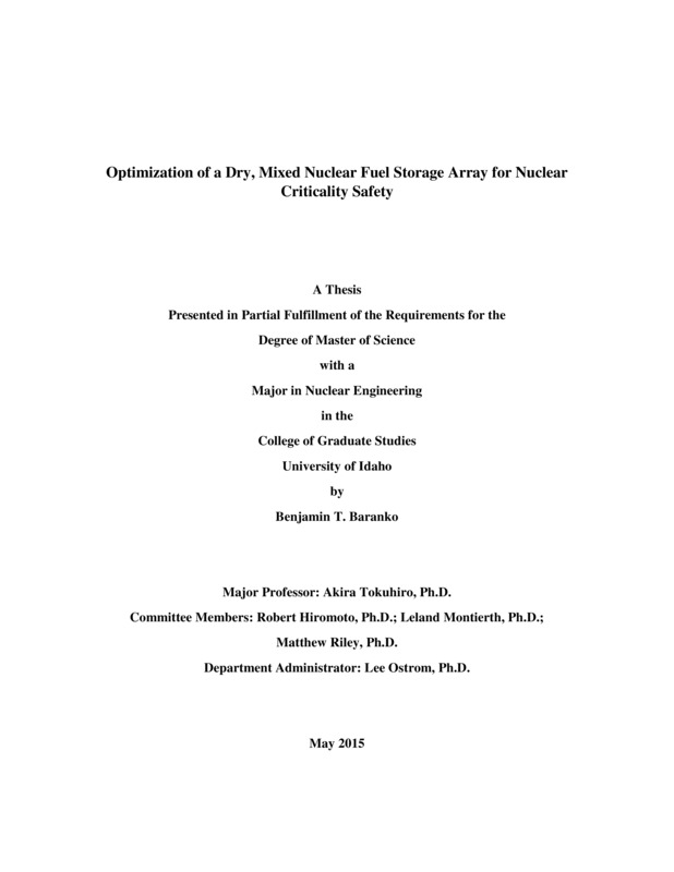 masters, M.S., Mechanical Engineering -- University of Idaho - College of Graduate Studies, 2015