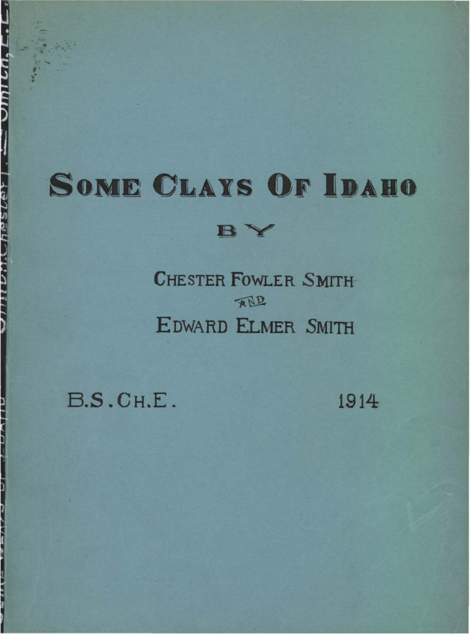 Thesis (B.S.)--University of Idaho, 1914.