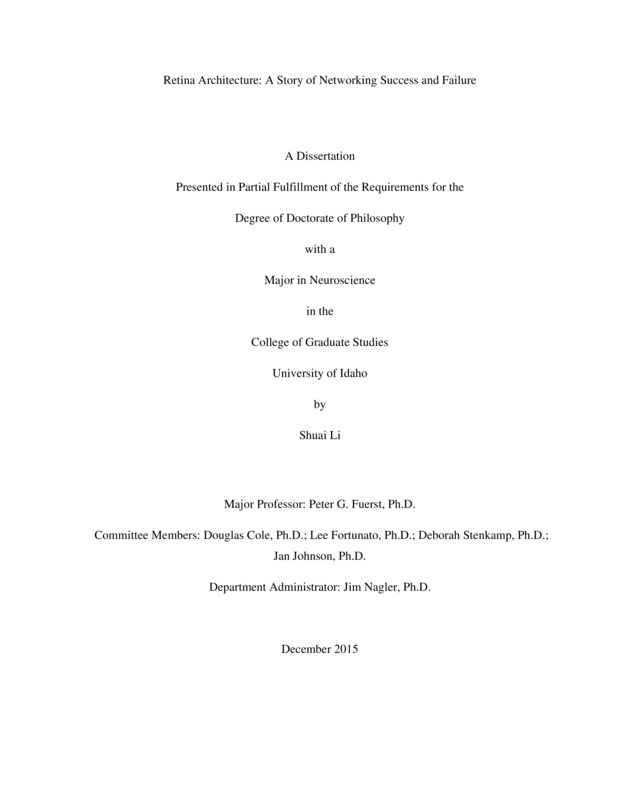 doctoral, Ph.D., Biology -- University of Idaho - College of Graduate Studies, 2015