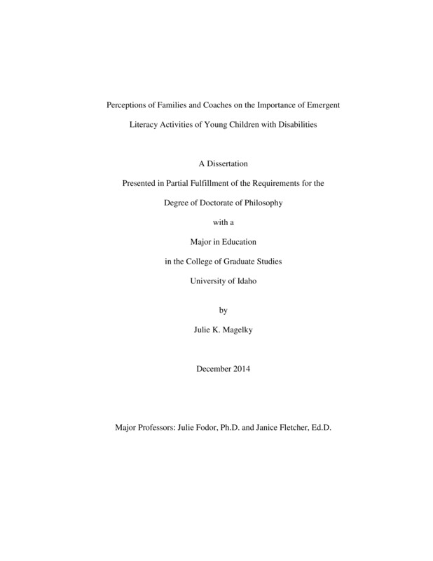 doctoral, Ph.D., Curriculum & Instruction -- University of Idaho - College of Graduate Studies, 2014