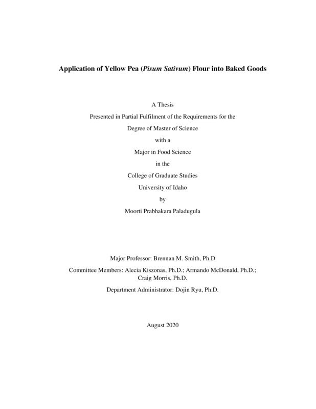 masters, M.S., Food Science -- University of Idaho - College of Graduate Studies, 2020-08