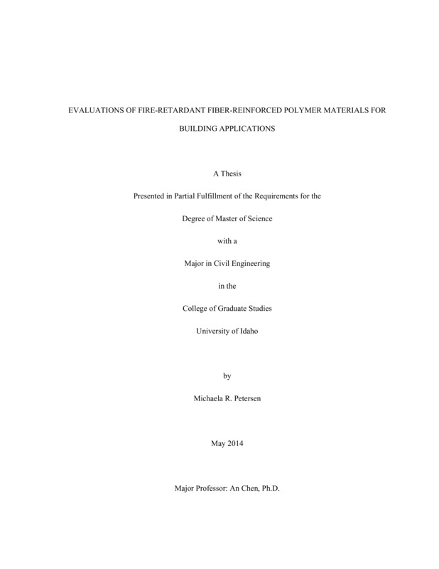 masters, M.S., Civil Engineering -- University of Idaho - College of Graduate Studies, 2014
