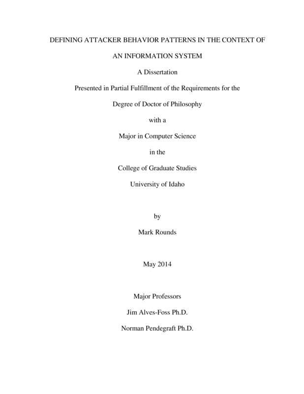 doctoral, Ph.D., Computer Science -- University of Idaho - College of Graduate Studies, 2014