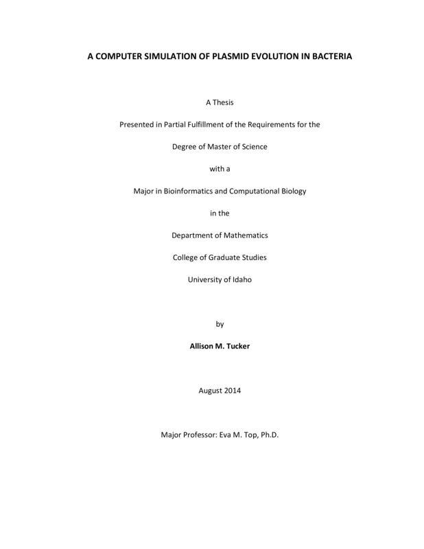masters, M.S., Bioinformatics & Computational Biology -- University of Idaho - College of Graduate Studies, 2014