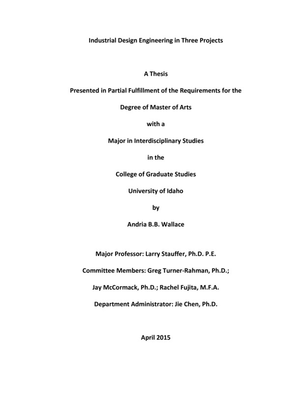 masters, M.A., Interdisciplinary Studies -- University of Idaho - College of Graduate Studies, 2015