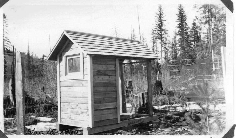 Completed scale shelter at Clear Cut station.