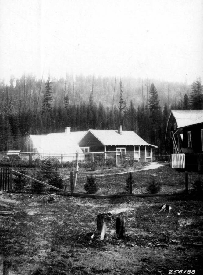 Buildings and greenhouse at Priest Creek Experimental Forest