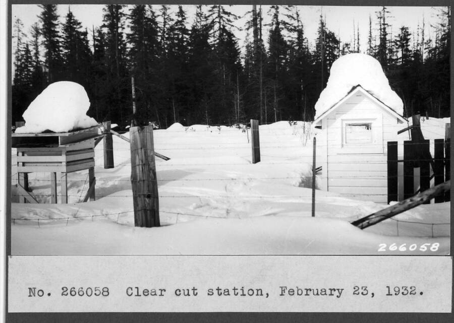 Clear cut station, February 23, 1932.