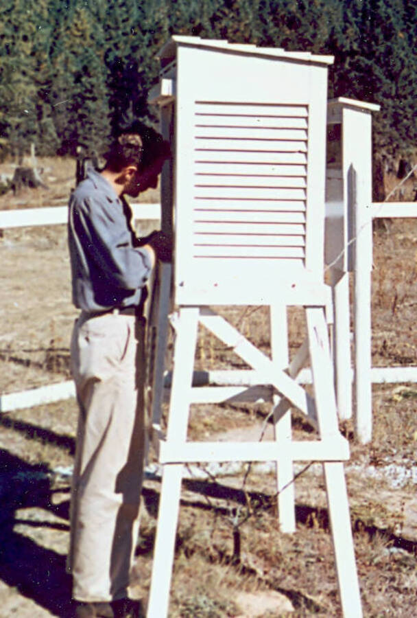 Daily measurements were recorded at the Fire Weather Station.