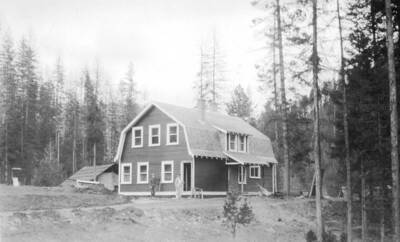 Present Bunkhouse/Messhall nearing completion, Wellner states it was built on the site of the barn and completed in 1932.
