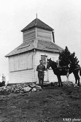 Lookout on Experimental Point; found this from a link on a map of fire lookouts in Idaho, Lookout Network, a magazine of the Forest Lookout Association, Vol. 21, No. 4, 2010.