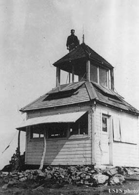 Lookout on Experimental Point; found this from a link on a map of fire lookouts in Idaho, Lookout Network, a magazine of the Forest Lookout Association, Vol. 21, No. 4, 2010.