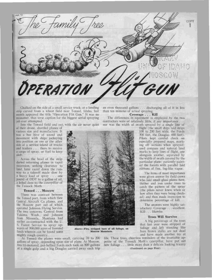 Vol. 11 No. 9, Published by Potlatch Forests, Inc., 8 pages.