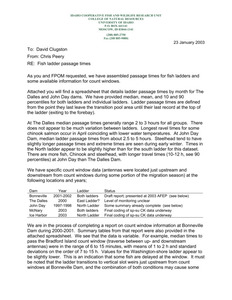 Preliminary summary of effects of Dworshak water on passage of adult salmon and steelhead: 2002 September releases