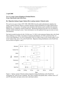 Summary of available information on straying of Snake River steelhead in the Columbia River