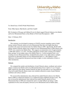 Temperature regimes during upstream migration and the use of thermal refugia by adult salmon and steelhead in the Columbia River basin