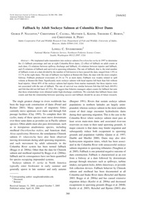 Fallback by Adult Sockeye Salmon at Columbia River Dams