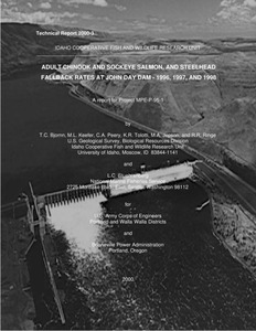Adult Chinook And Sockeye Salmon, And Steelhead Fallback Rates At John Day Dam - 1996, 1997, And 1998