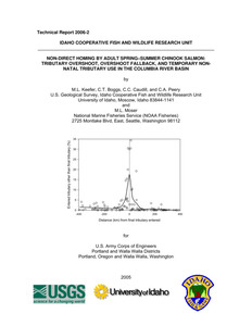 Non-Direct Homing By Adult Spring–Summer Chinook Salmon: Tributary Overshoot, Overshoot Fallback, And Temporary Nonnatal Tributary Use In The Columbia River Basin