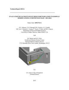 Evaluation Of Salmon Passage Behavior In Relation To Fishway Modifications At Bonneville Dam – 2013-2014