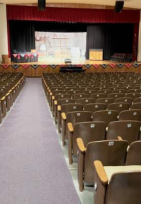 Performance stage in Weiser High School