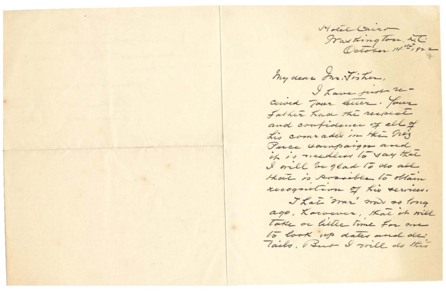 Letter from Captain Robert H. Fletcher to Don Fisher commending Stanton's service.