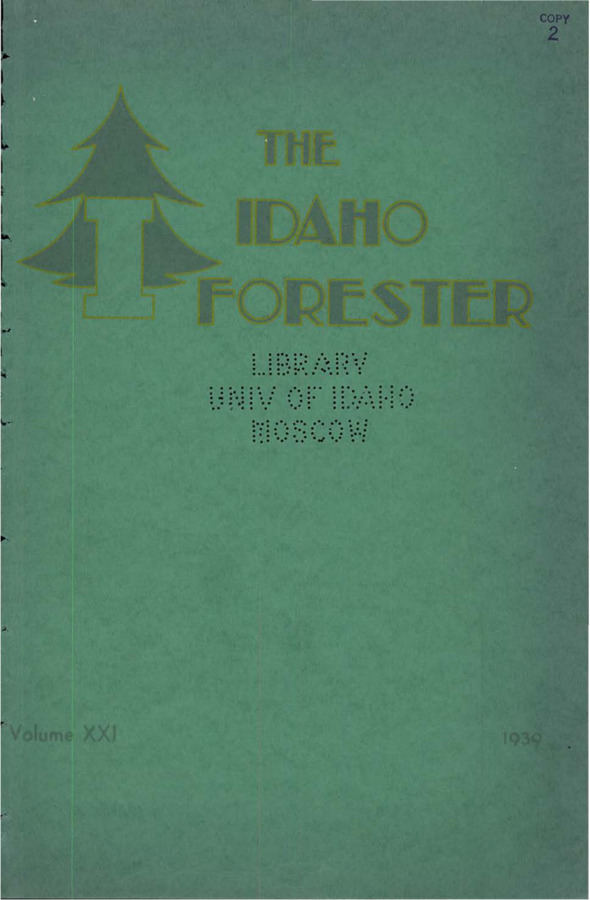 The Idaho Forester - 1939 (Vol. 21)