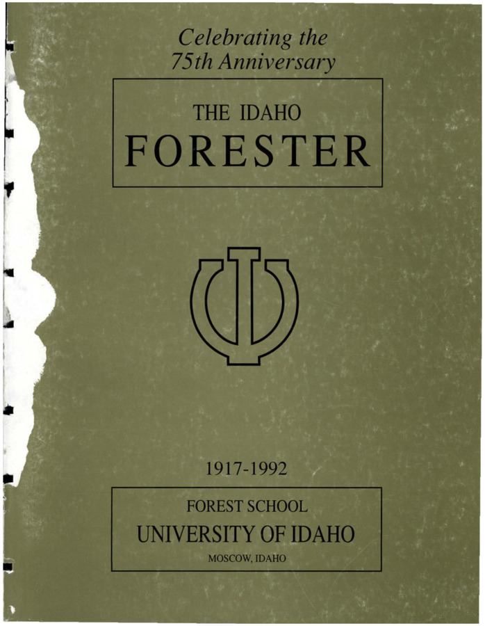 The Idaho Forester - 1992 (Vol. 73)
