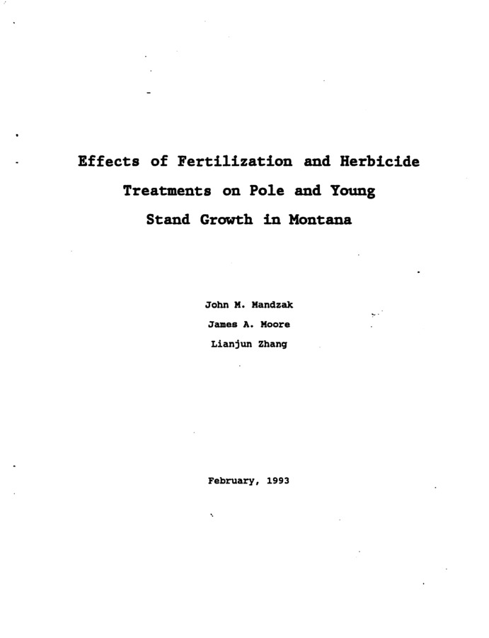 The fertilizer, herbicide, and combination treatments generally had a significant positive effect on tree growth, although response was quite variable between sites. sometimes the response was very large approaching 70% for some sites. Generally N-P-K fertilizer only treatment was most effective in the larger (pole) sized stands, while the herbicide treatment was not. The results were the opposite for the young stands, the herbicide treatment produced better response than fertilizer only  treatment. However, the combined fertilizer and herbicide treatment was sometimes the best treatment for the young stands. Interestingly, similar to the IFTNC results, foliar KIN ratio (actually the change in the ratio) was a significant predictor of response. If the KIN ratio decreased (usually  associated with the fertilizer only treatment) following treatment, then response was negative; however, if the KIN ratio increased (always associated with the combined treatment), then growth response was positive and substantially so.