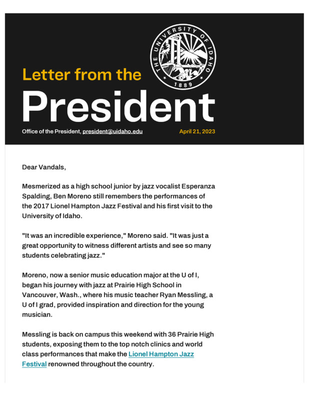 Friday Letter April 21, 2023