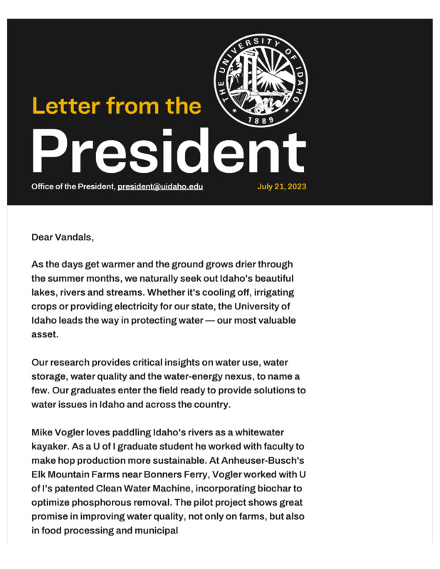 Friday Letter July 21, 2023