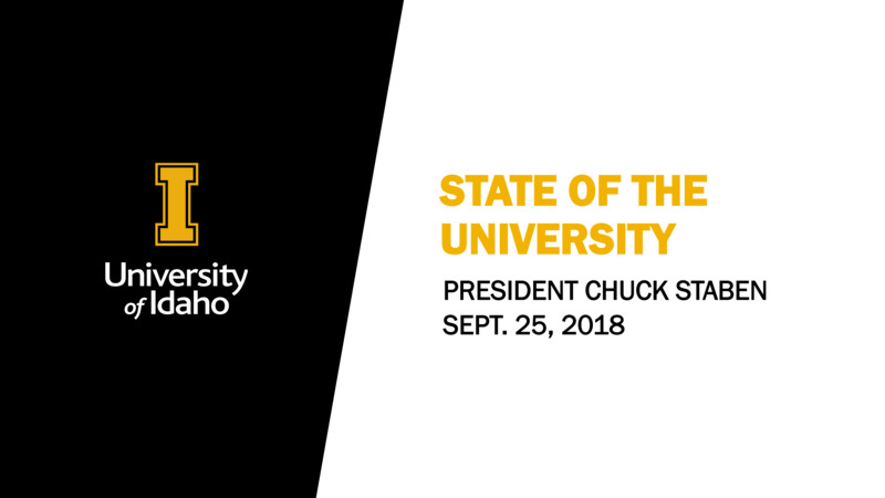 State of the University Address (slides)
