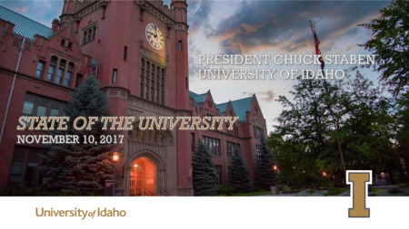 State of the University Address (slides)