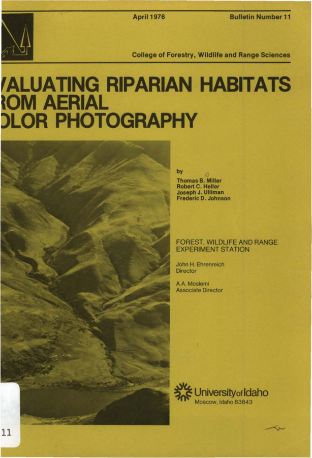 The bulletin provides basic information on the proper aerial photographic methods for determining the presence of white alder in riparian communities using 70mm vertical aerial photography.
