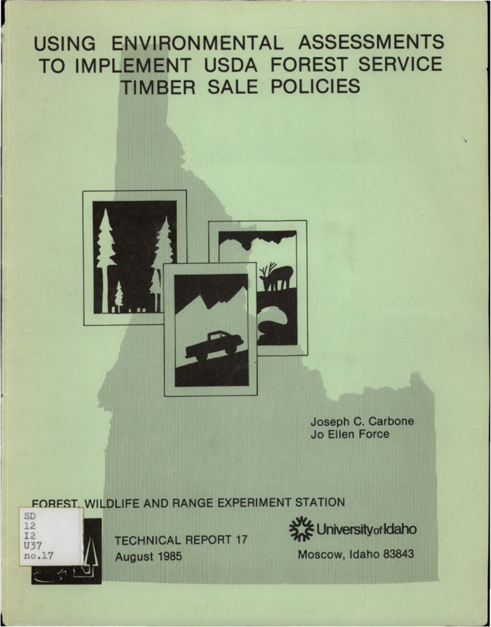 This report contains a study that examines USDA Forest Service timber sale environmental assessments as policy communication tools for sale implementation.