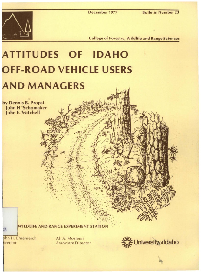 The bulletin examines the attitudes and perceptions of off-road vehicle users and public land managers based on mailed-out questionnaires.