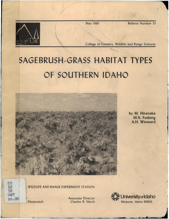 In this paper a brief overview of habitat classification is provided followed by a description of variables oftentimes included in habitat descriptions.  Also included is information on some of the limitations of habitat descriptions.  The article then goes onto describe the methodology behind determine habitat type classifications.  The authors of this article focus on classification of a Sagebrush-Grass Habitat type of Southern Idaho.