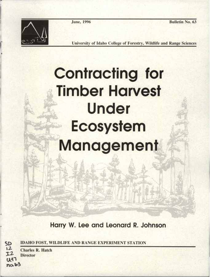 In this bulletin the authors emphasize the importance of a written contract meant to clarify and record all expectations of a timber harvest contractor.  The written contract establishes communication and helps clarify the responsibilities of all parties involved.  The bulletin includes a sample contract.