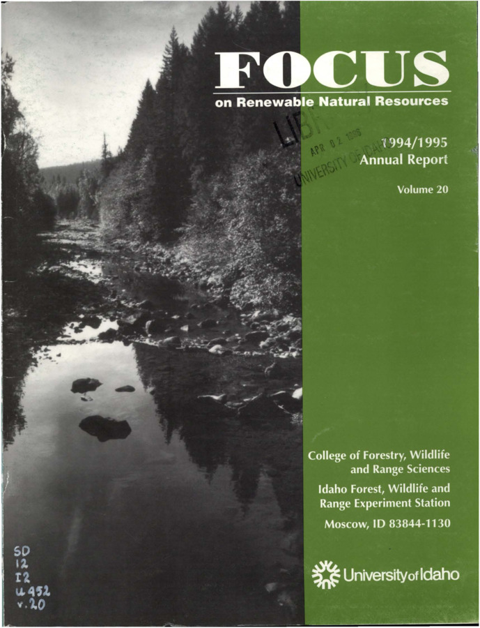 The bulletin gives a financial overview for 1995.  The articles are divided into hard science (methodical studies of animals and conservation) and soft science (people and conservation) and focus on how the two complement one another.