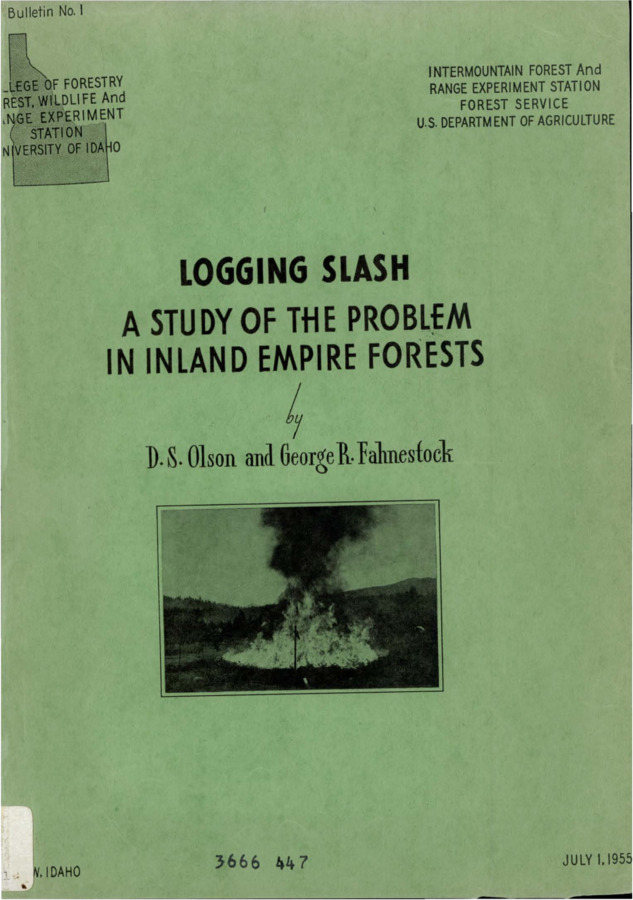 The bulletin has four main functions.  It reviews the history of the slash problem and conditions that have focused attention on it.  It describes research being conducted on the logging slash problem and how it differs from previously conducted research.  It also reports progress on a research program that has been underway and attempts to forecast the future of slash research and slash problems.
