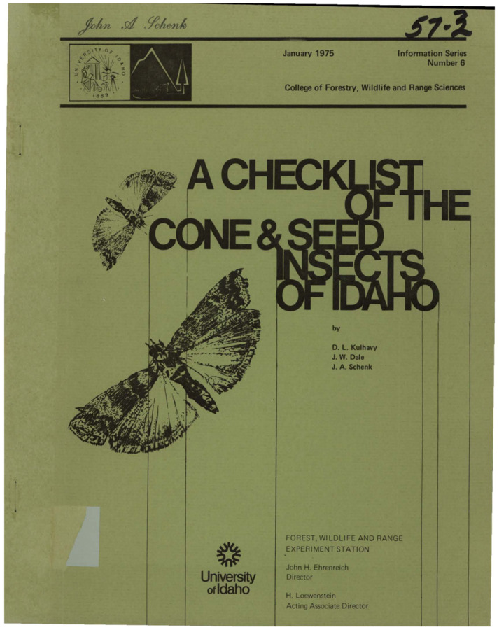 The report inventories the insect species attacking cones and seeds of Idaho conifers.  It identifies, describes, and determines the extent of damage caused by both immature and adult insects and determines ecological life histories and intra- and interspecific relationships of various cone and seed insects.