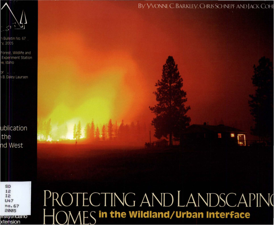 This publication is designed to help you (homeowners in wildland/urban interfaces) minimize the risks of losing your home from wildfire.  The first step is to understand wildfire and how homes are destroyed.  Next, consider the fire receptiveness of your house and the surrounding landscape, and take the necessary steps to minimize your home ignition potential.  After taking care of your home and immediate surroundings, you can move out into your surrounding forest or rangeland and take additional steps to minimize your risk.