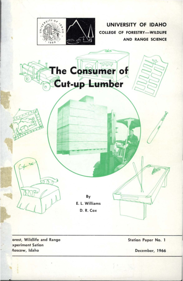 This paper contains information from a study to explore the feasibility of increasing employment and income in northern Idaho through development of the cut-up lumber industry.  Included are the results of a questionnaire sent to selected industrial firms indicating utilized wood products, desired characteristics, important species, and volumes used of cut-up lumber, and the potential for increasing use of cut-up lumber.