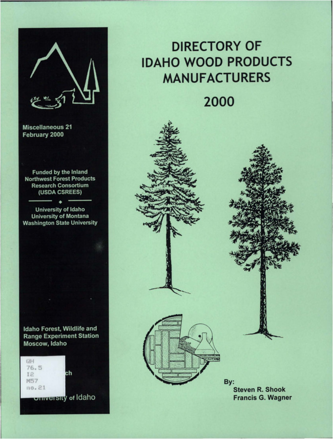 This Directory of Idaho Wood Products Manufacturers has been prepared to assist in marketing the wide variety of wood products produced in the State of Idaho.  It is our intent to list all wood products producers in the State that are interested in making their products and services available to potential customers.  Companies listed range from primary wood products manufacturers to specialized niche product producers.  Data published in this directory originated from several primary and secondary sources.