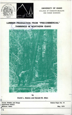 This paper describes a study monitoring thinning and utilization of thinning material to determine possibilities for commercial or less costly thinning in young stands.