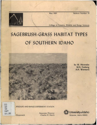 In this paper a brief overview of habitat classification is provided followed by a description of variables oftentimes included in habitat descriptions.  Also included is information on some of the limitations of habitat descriptions.  The article then goes onto describe the methodology behind determine habitat type classifications.  The authors of this article focus on classification of a Sagebrush-Grass Habitat type of Southern Idaho.